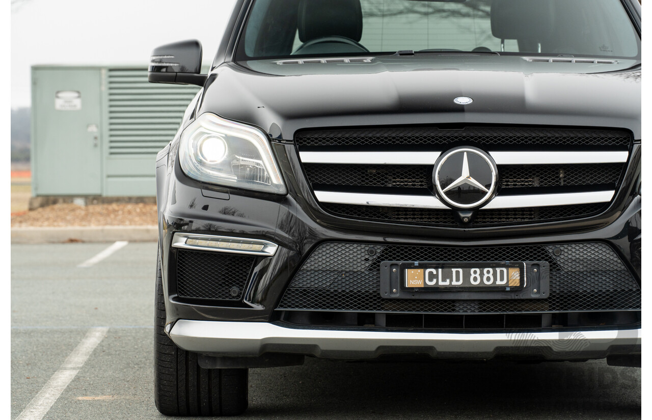 7/2013 Mercedes Benz GL63 AMG X166 4d Wagon Obsidian Black Metallic Twin Turbo V8 5.5L