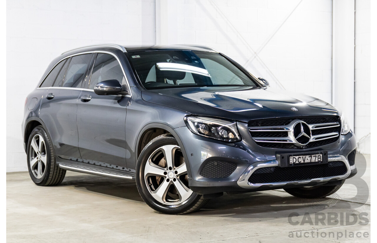 12/2015 Mercedes-Benz GLC 220d 253 4d Wagon Tenorite Grey Metallic Turbo Diesel 2.1L