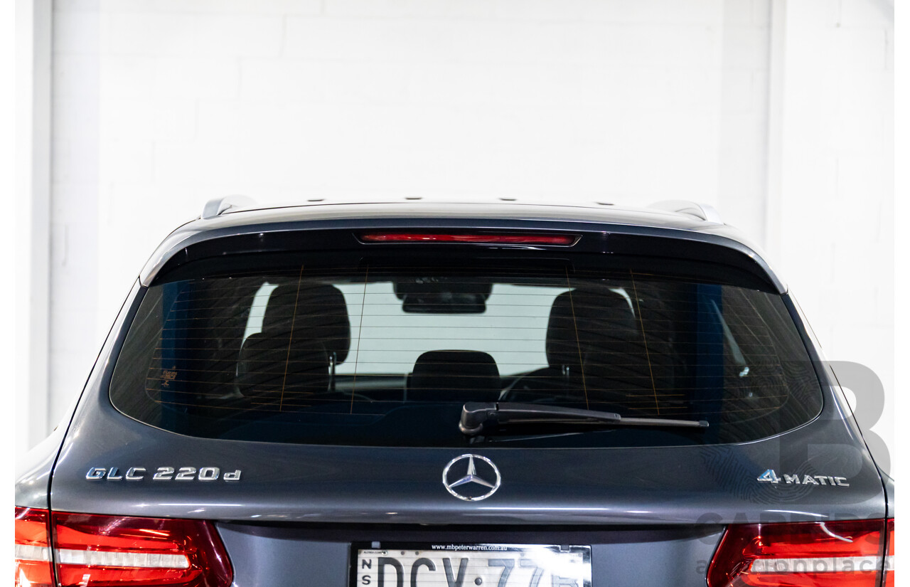 12/2015 Mercedes-Benz GLC 220d 253 4d Wagon Tenorite Grey Metallic Turbo Diesel 2.1L