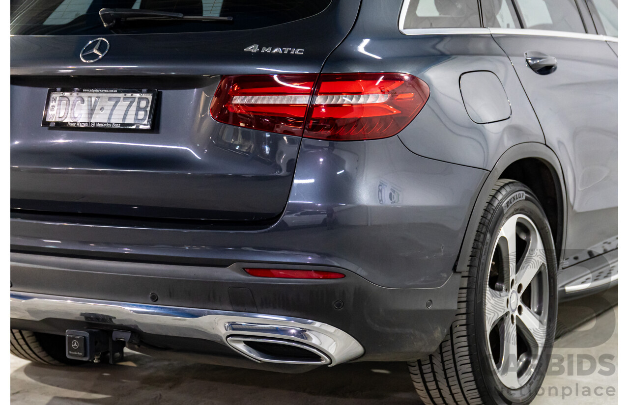 12/2015 Mercedes-Benz GLC 220d 253 4d Wagon Tenorite Grey Metallic Turbo Diesel 2.1L