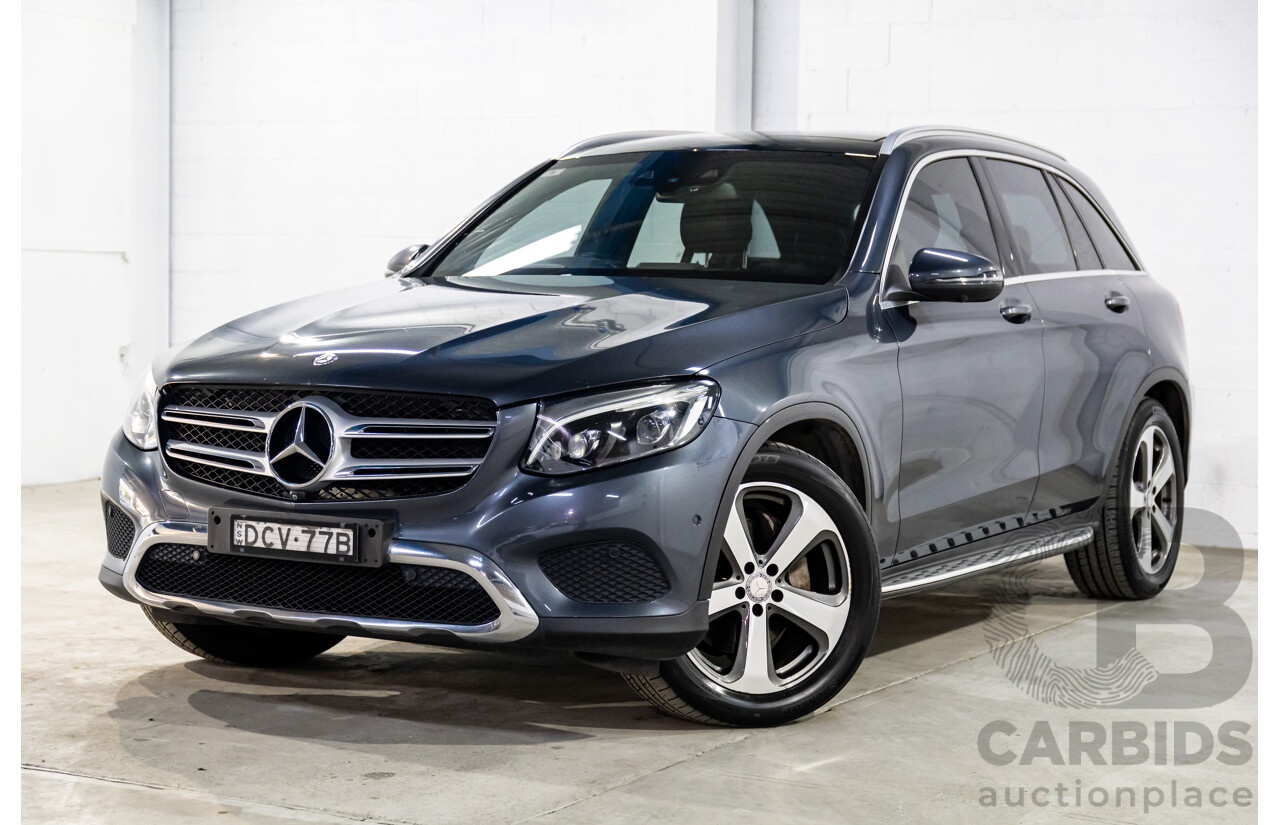 12/2015 Mercedes-Benz GLC 220d 253 4d Wagon Tenorite Grey Metallic Turbo Diesel 2.1L