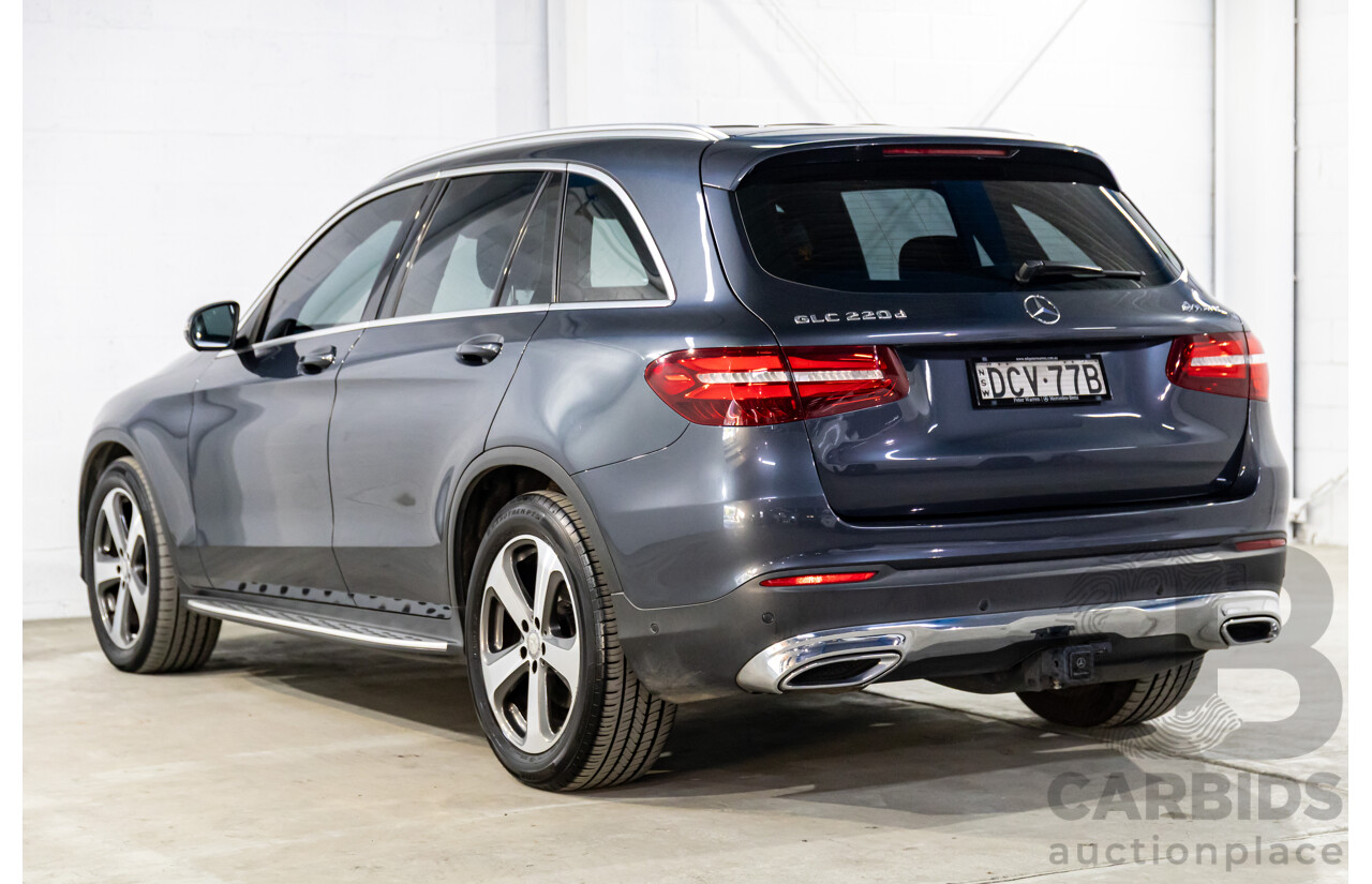 12/2015 Mercedes-Benz GLC 220d 253 4d Wagon Tenorite Grey Metallic Turbo Diesel 2.1L