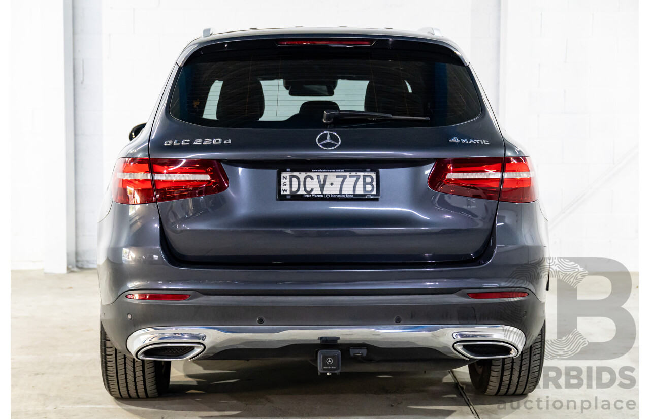 12/2015 Mercedes-Benz GLC 220d 253 4d Wagon Tenorite Grey Metallic Turbo Diesel 2.1L