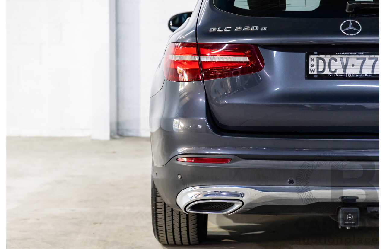 12/2015 Mercedes-Benz GLC 220d 253 4d Wagon Tenorite Grey Metallic Turbo Diesel 2.1L