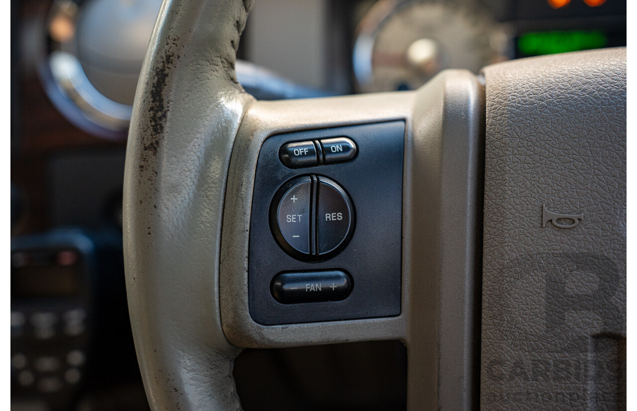 10/2008 Ford F250 XLT Lariat (4x4) RN Crew Cab P/Up Oxford White Twin Turbo Diesel - Powerstroke V8 6.4L