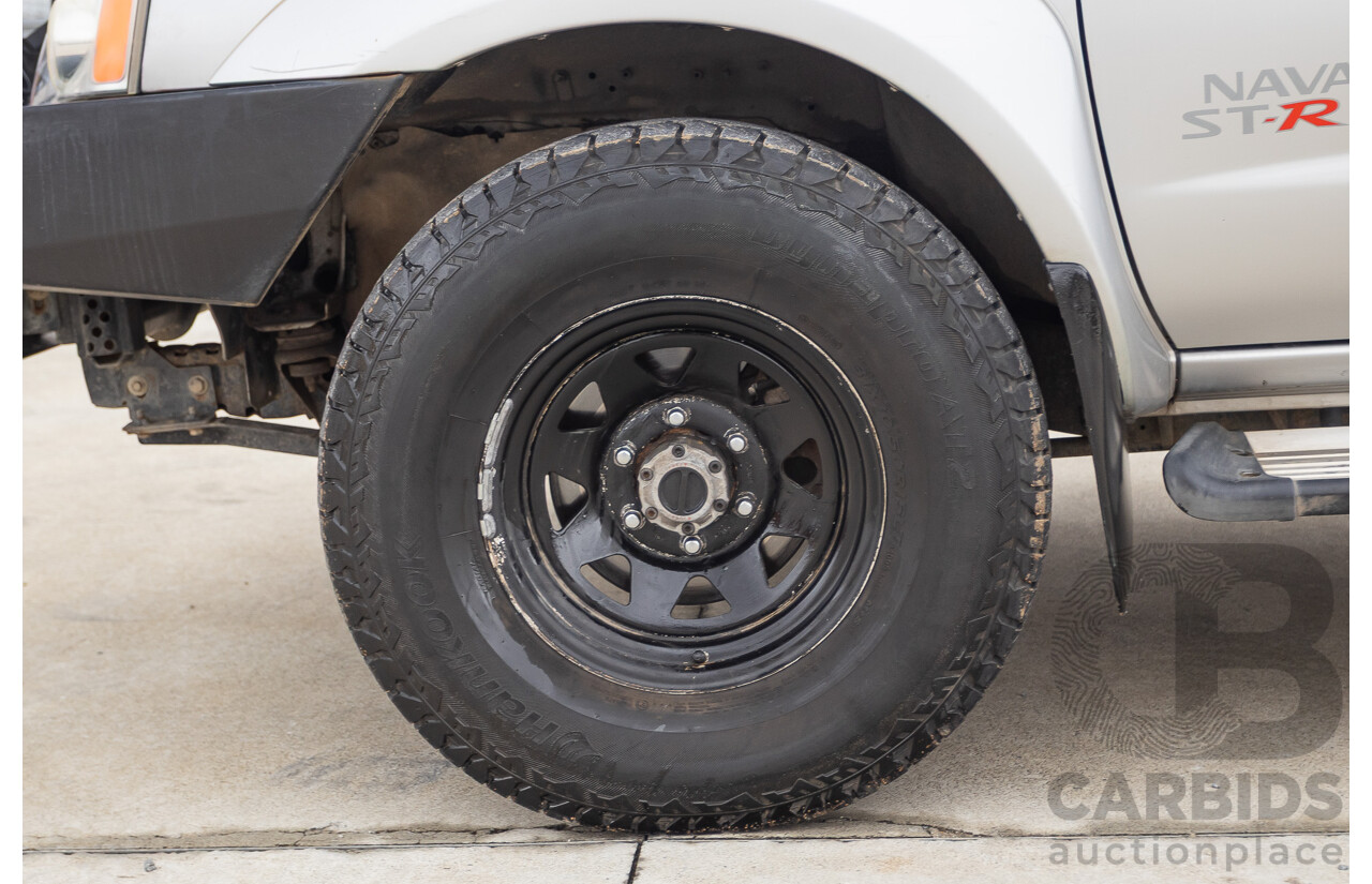 12/2011 Nissan Navara ST-R (4x4) D22 MY08 Dual Cab P/Up Silver 2.5L