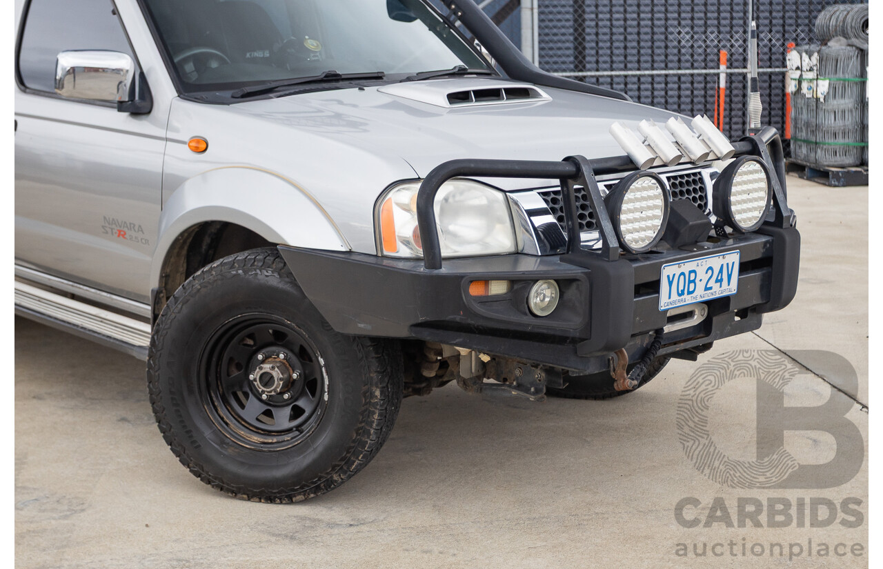 12/2011 Nissan Navara ST-R (4x4) D22 MY08 Dual Cab P/Up Silver 2.5L