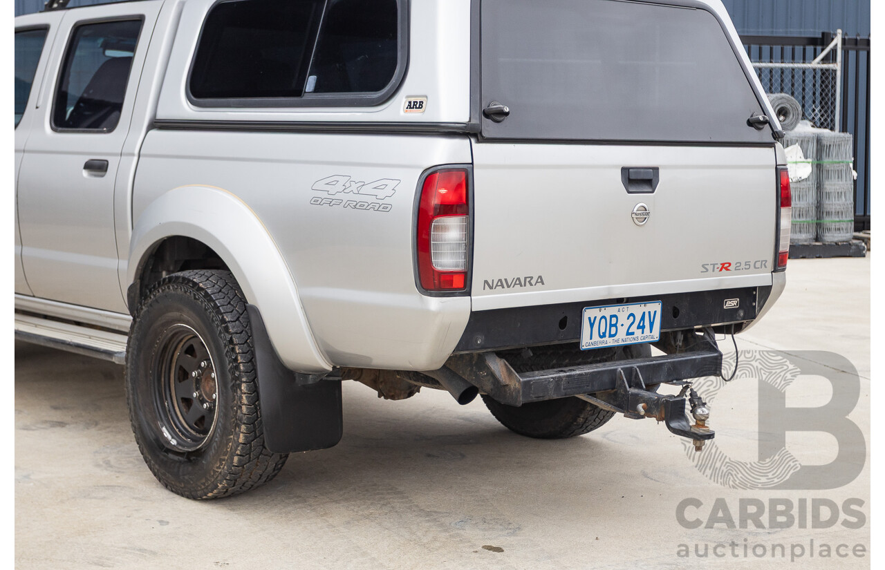 12/2011 Nissan Navara ST-R (4x4) D22 MY08 Dual Cab P/Up Silver 2.5L