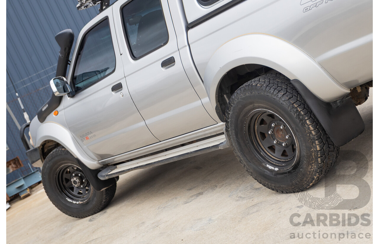 12/2011 Nissan Navara ST-R (4x4) D22 MY08 Dual Cab P/Up Silver 2.5L