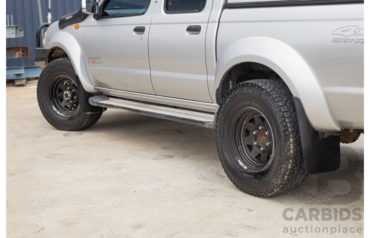 12/2011 Nissan Navara ST-R (4x4) D22 MY08 Dual Cab P/Up Silver 2.5L