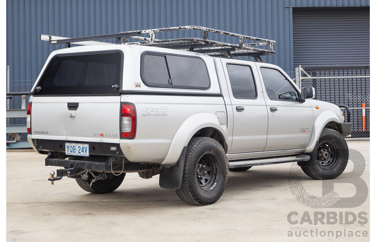 12/2011 Nissan Navara ST-R (4x4) D22 MY08 Dual Cab P/Up Silver 2.5L