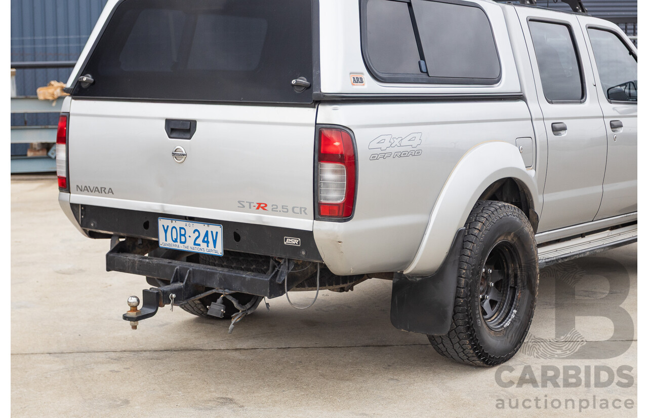 12/2011 Nissan Navara ST-R (4x4) D22 MY08 Dual Cab P/Up Silver 2.5L