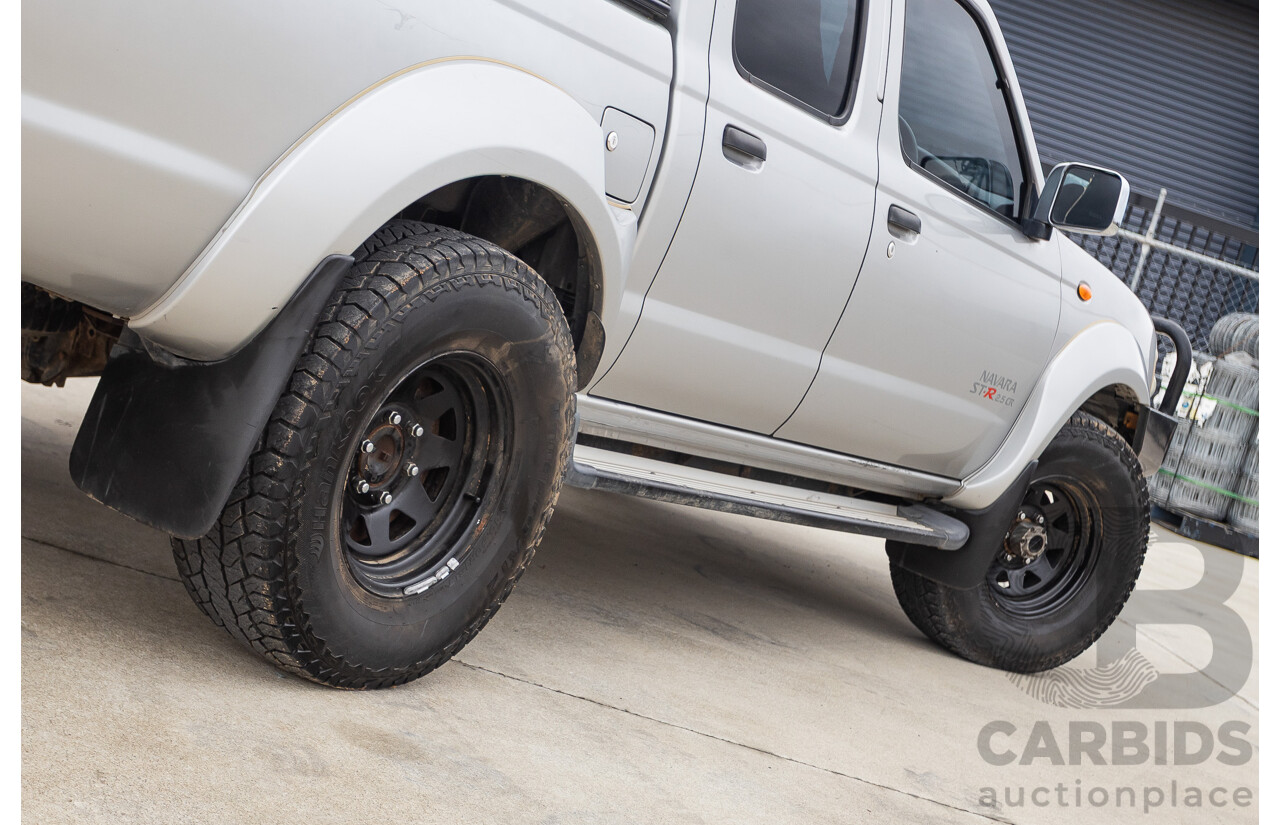 12/2011 Nissan Navara ST-R (4x4) D22 MY08 Dual Cab P/Up Silver 2.5L