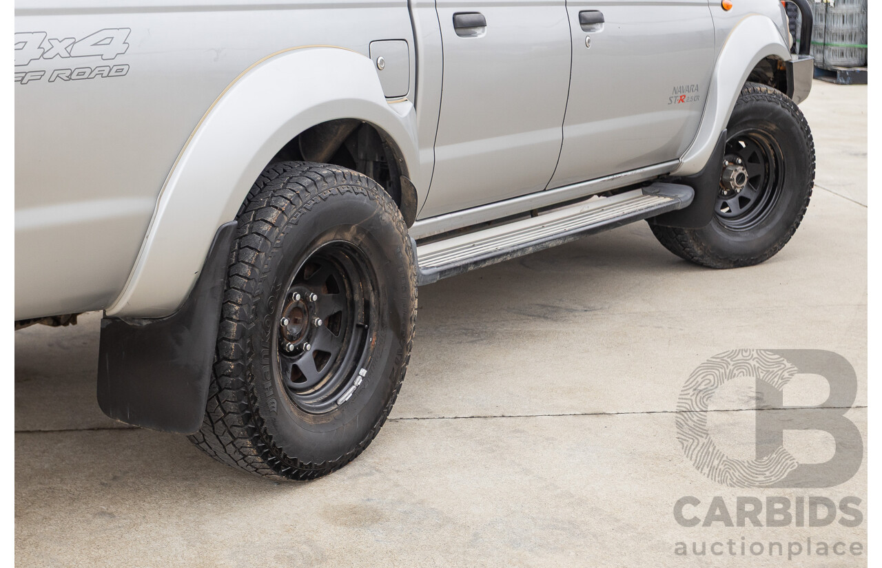 12/2011 Nissan Navara ST-R (4x4) D22 MY08 Dual Cab P/Up Silver 2.5L