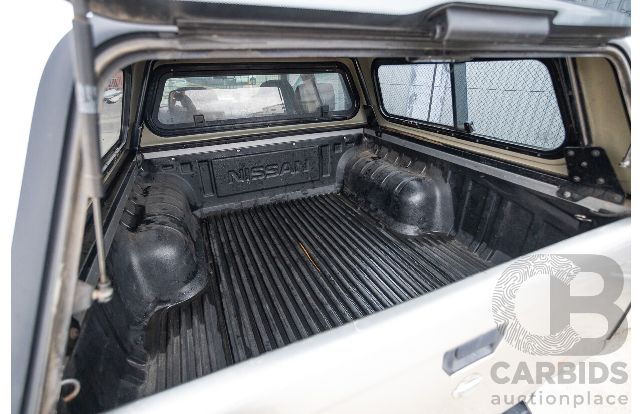 12/2011 Nissan Navara ST-R (4x4) D22 MY08 Dual Cab P/Up Silver 2.5L