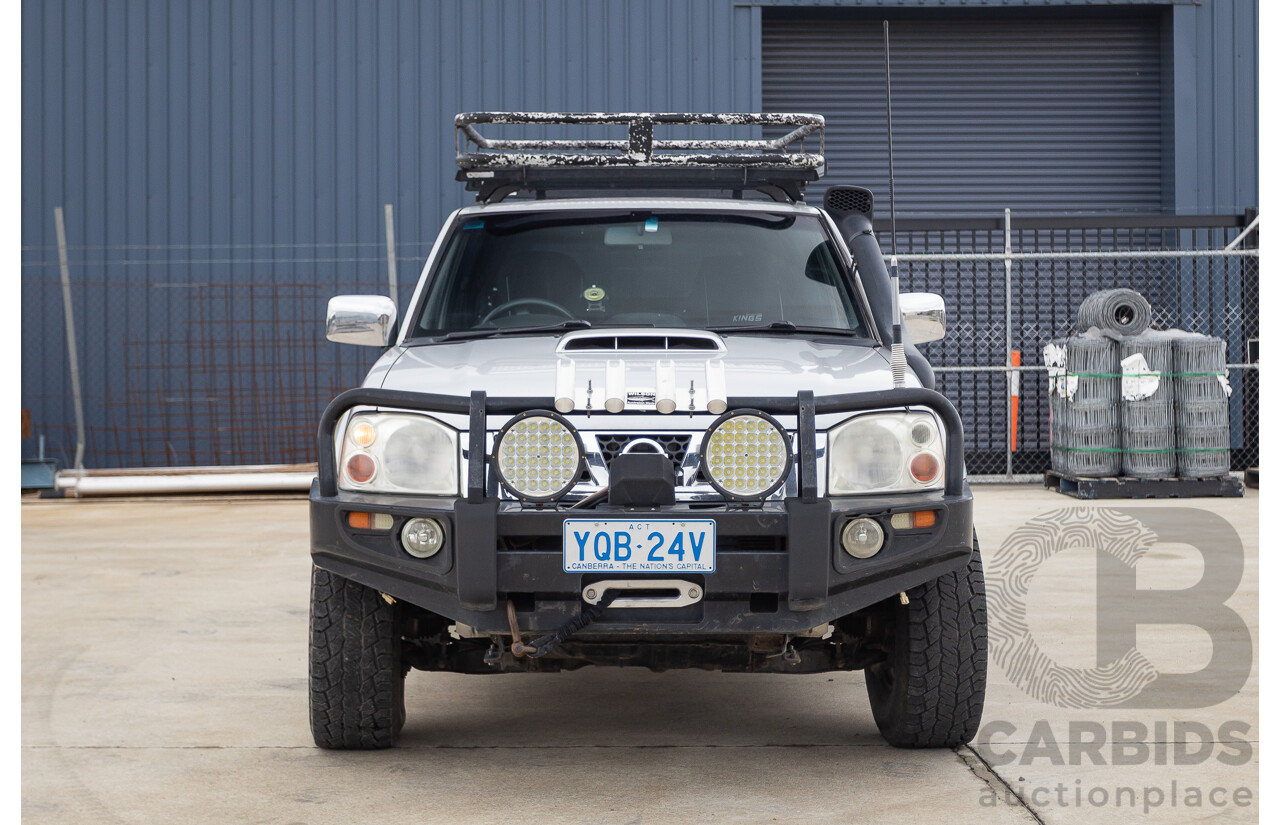 12/2011 Nissan Navara ST-R (4x4) D22 MY08 Dual Cab P/Up Silver 2.5L