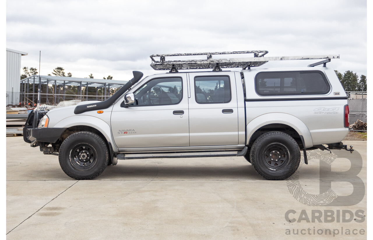 12/2011 Nissan Navara ST-R (4x4) D22 MY08 Dual Cab P/Up Silver 2.5L