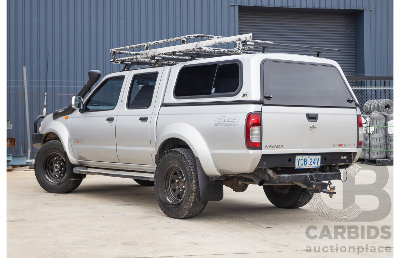12/2011 Nissan Navara ST-R (4x4) D22 MY08 Dual Cab P/Up Silver 2.5L