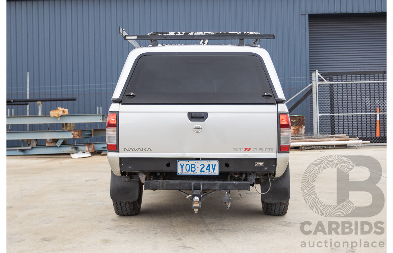 12/2011 Nissan Navara ST-R (4x4) D22 MY08 Dual Cab P/Up Silver 2.5L