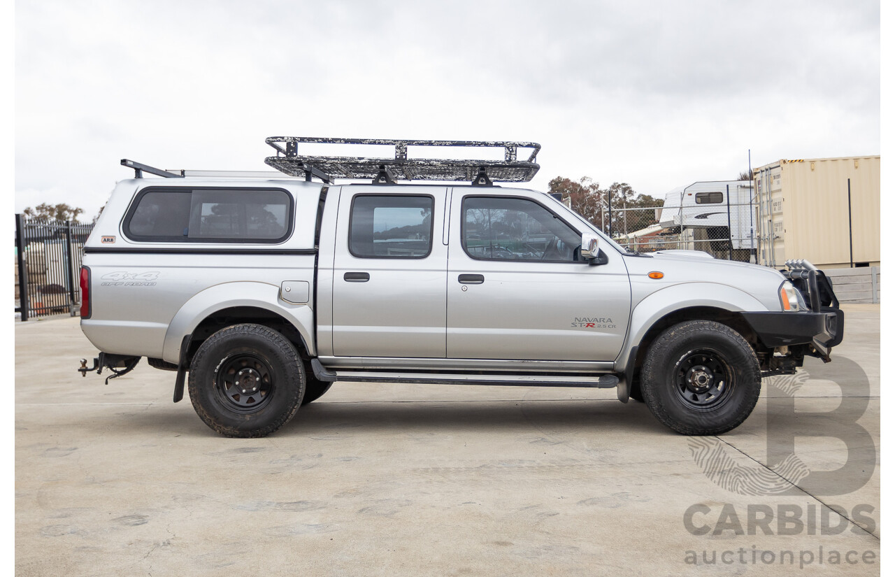 12/2011 Nissan Navara ST-R (4x4) D22 MY08 Dual Cab P/Up Silver 2.5L