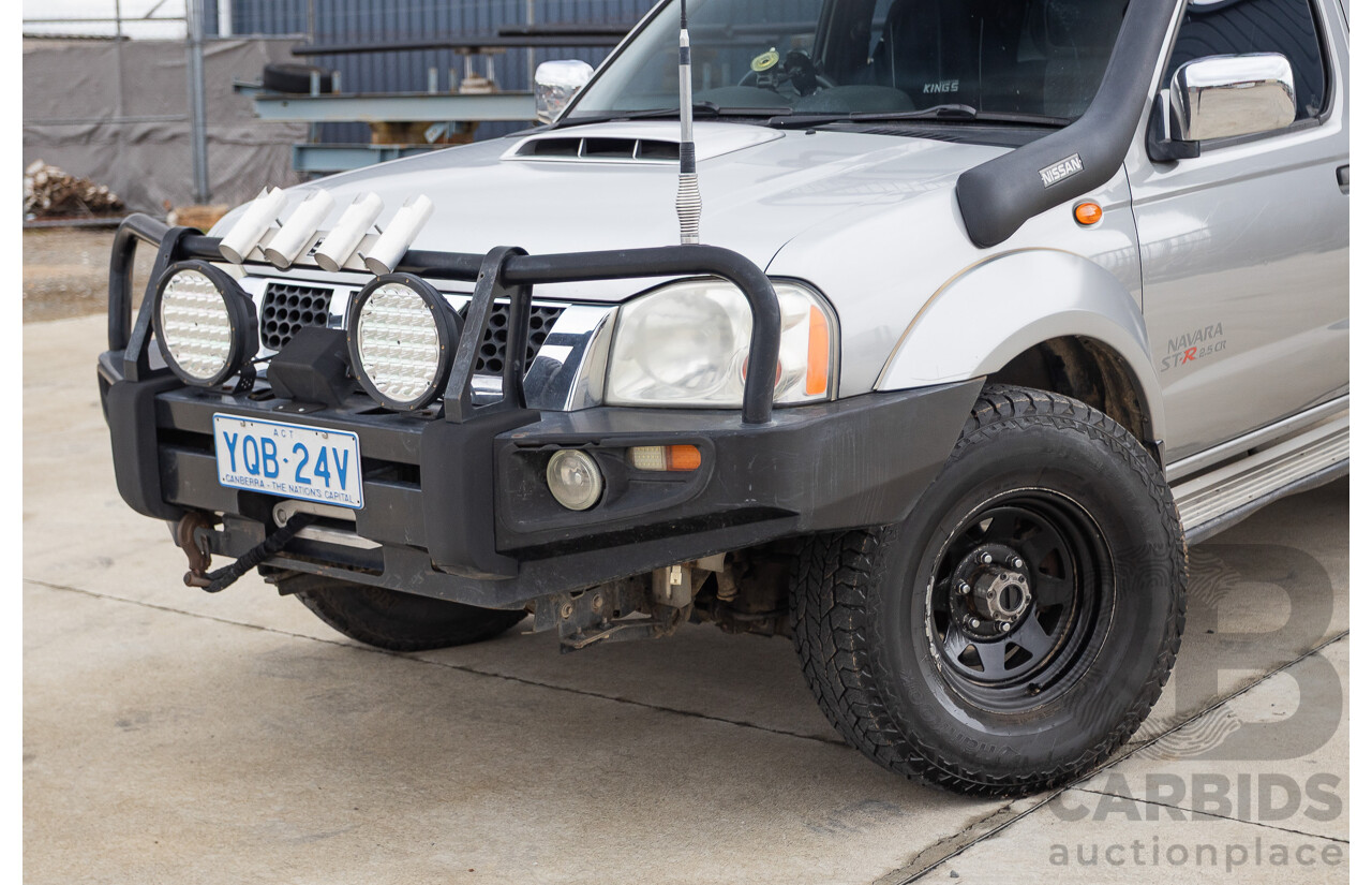 12/2011 Nissan Navara ST-R (4x4) D22 MY08 Dual Cab P/Up Silver 2.5L