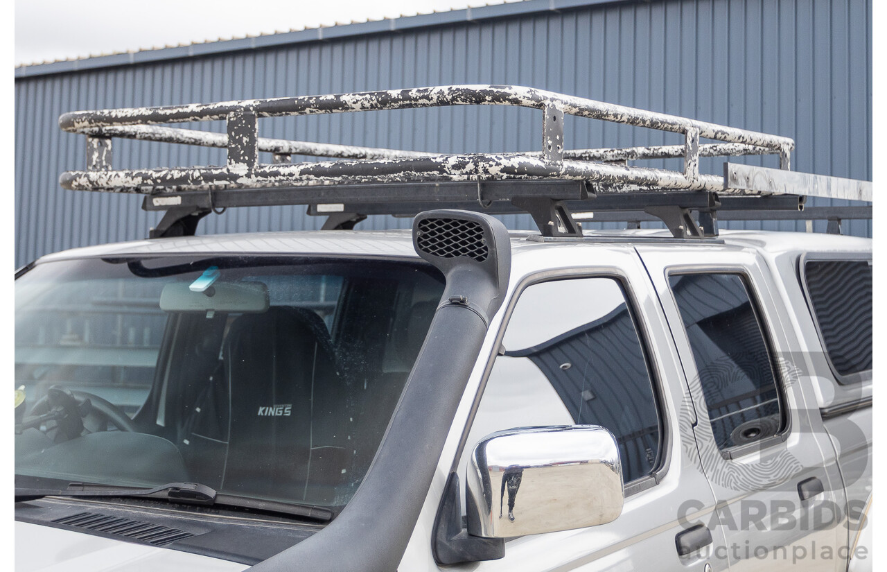 12/2011 Nissan Navara ST-R (4x4) D22 MY08 Dual Cab P/Up Silver 2.5L