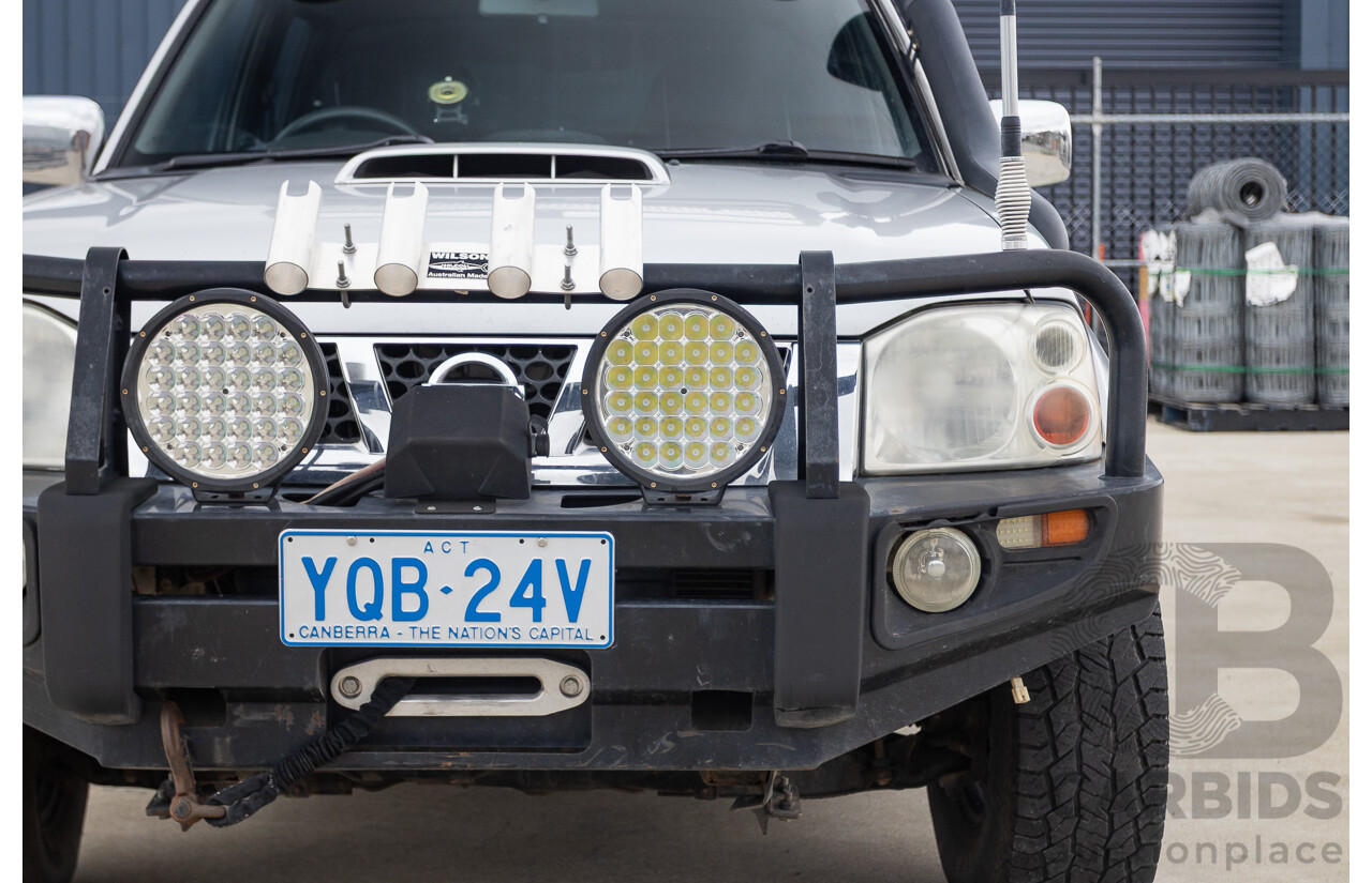 12/2011 Nissan Navara ST-R (4x4) D22 MY08 Dual Cab P/Up Silver 2.5L