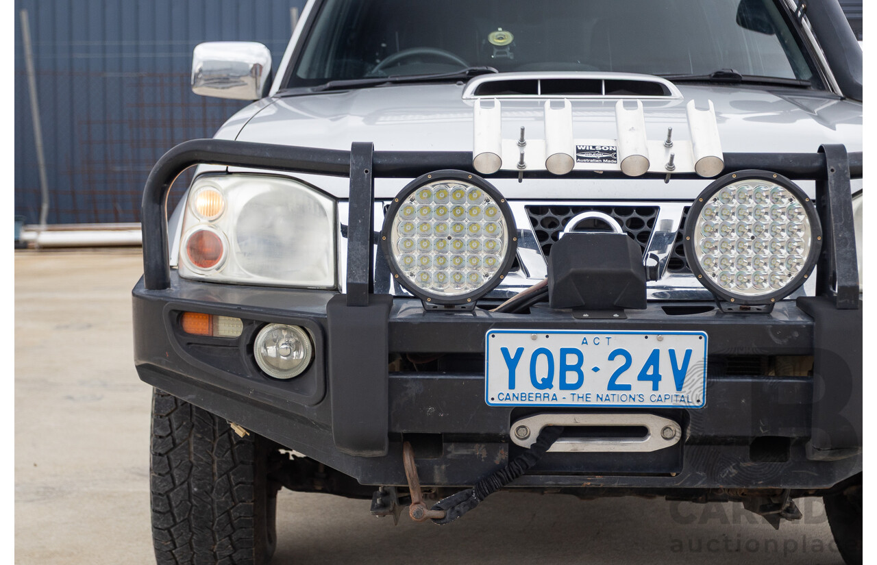 12/2011 Nissan Navara ST-R (4x4) D22 MY08 Dual Cab P/Up Silver 2.5L