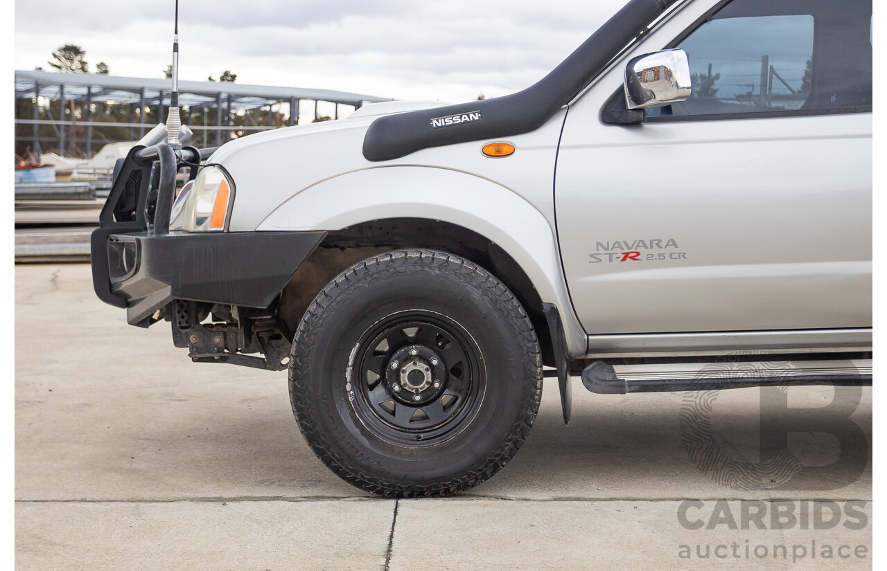 12/2011 Nissan Navara ST-R (4x4) D22 MY08 Dual Cab P/Up Silver 2.5L