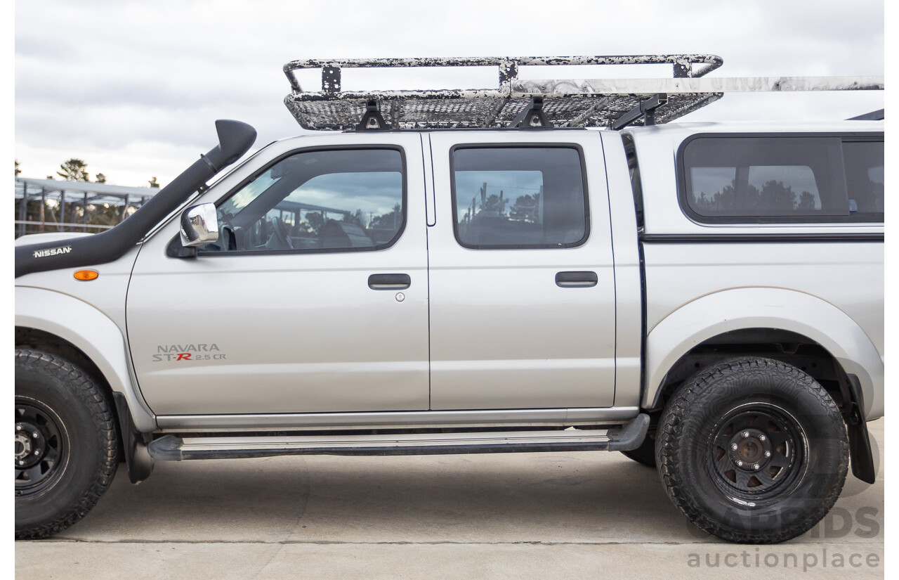 12/2011 Nissan Navara ST-R (4x4) D22 MY08 Dual Cab P/Up Silver 2.5L