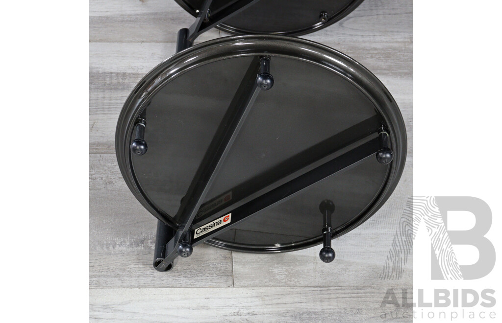Metal Two Tier Side Table by Cassina, Italy