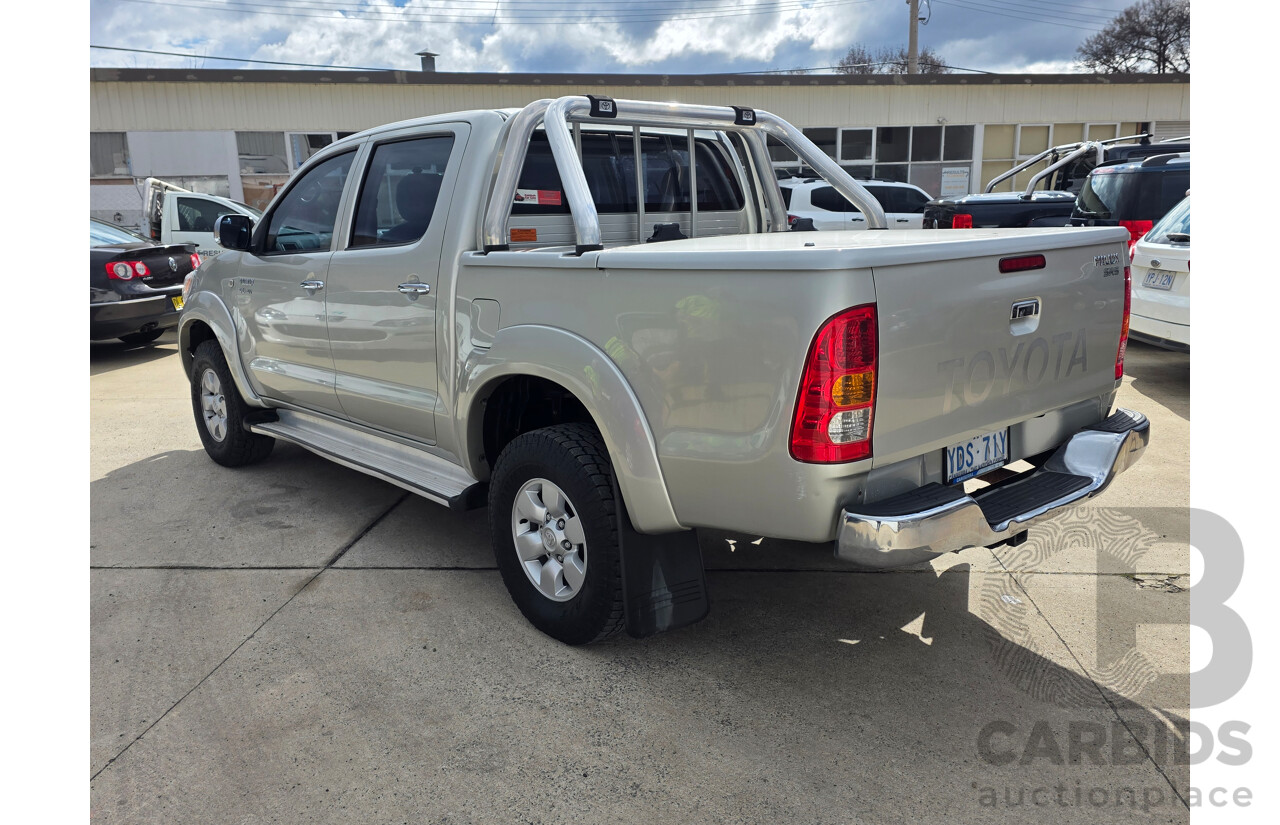 4/2005 Toyota Hilux SR5 (4x4) GGN25R Dual Cab P/Up Silver 4.0L