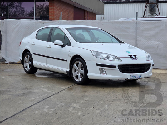 5/2006 Peugeot 407 ST HDi Executive MY05 4d Sedan White Turbo Diesel 2.0L