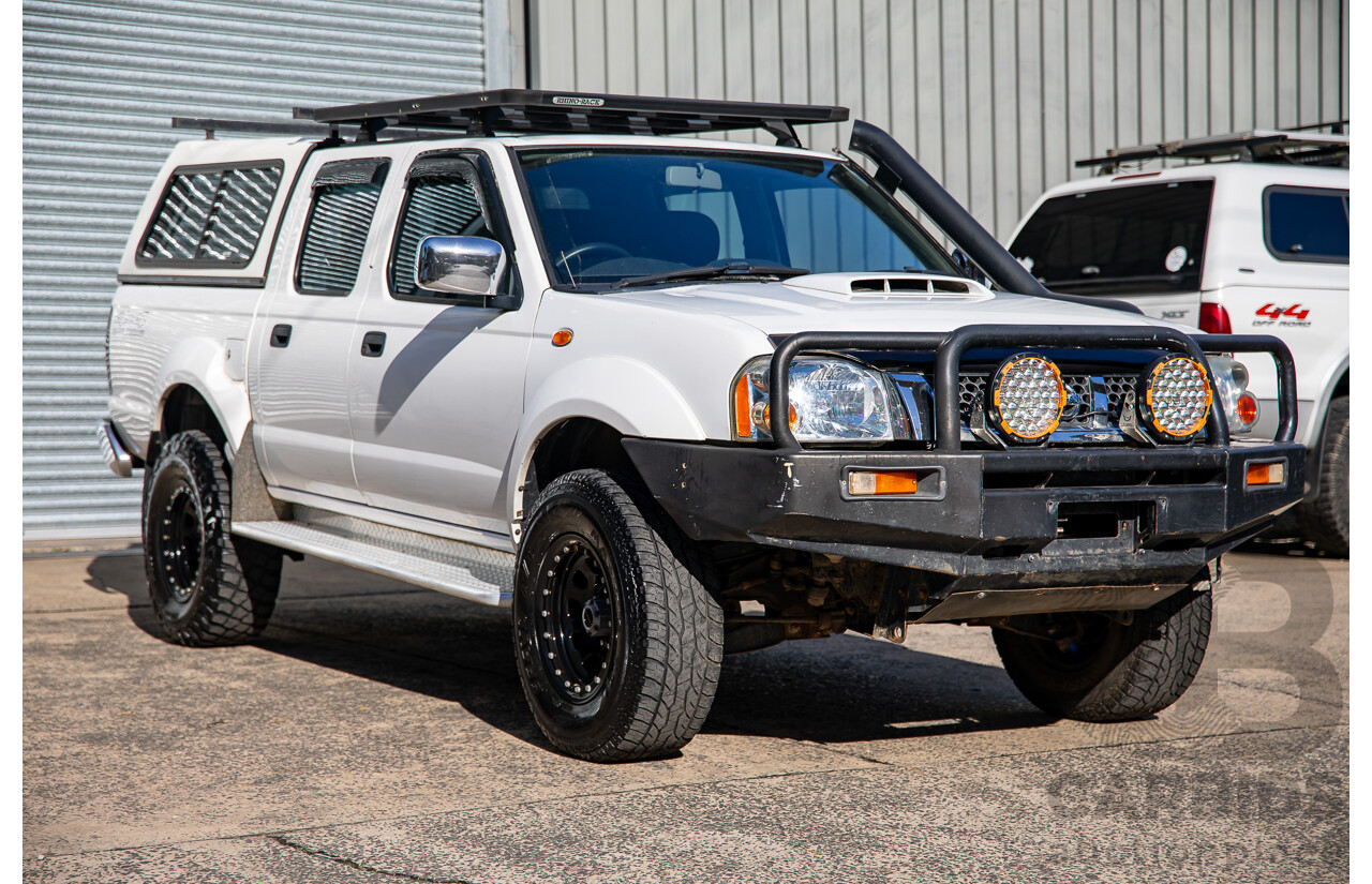 1/2014 Nissan Navara ST-R (4x4) D22 Series 5 Dual Cab P/Up Polar White Turbo Diesel 2.5L