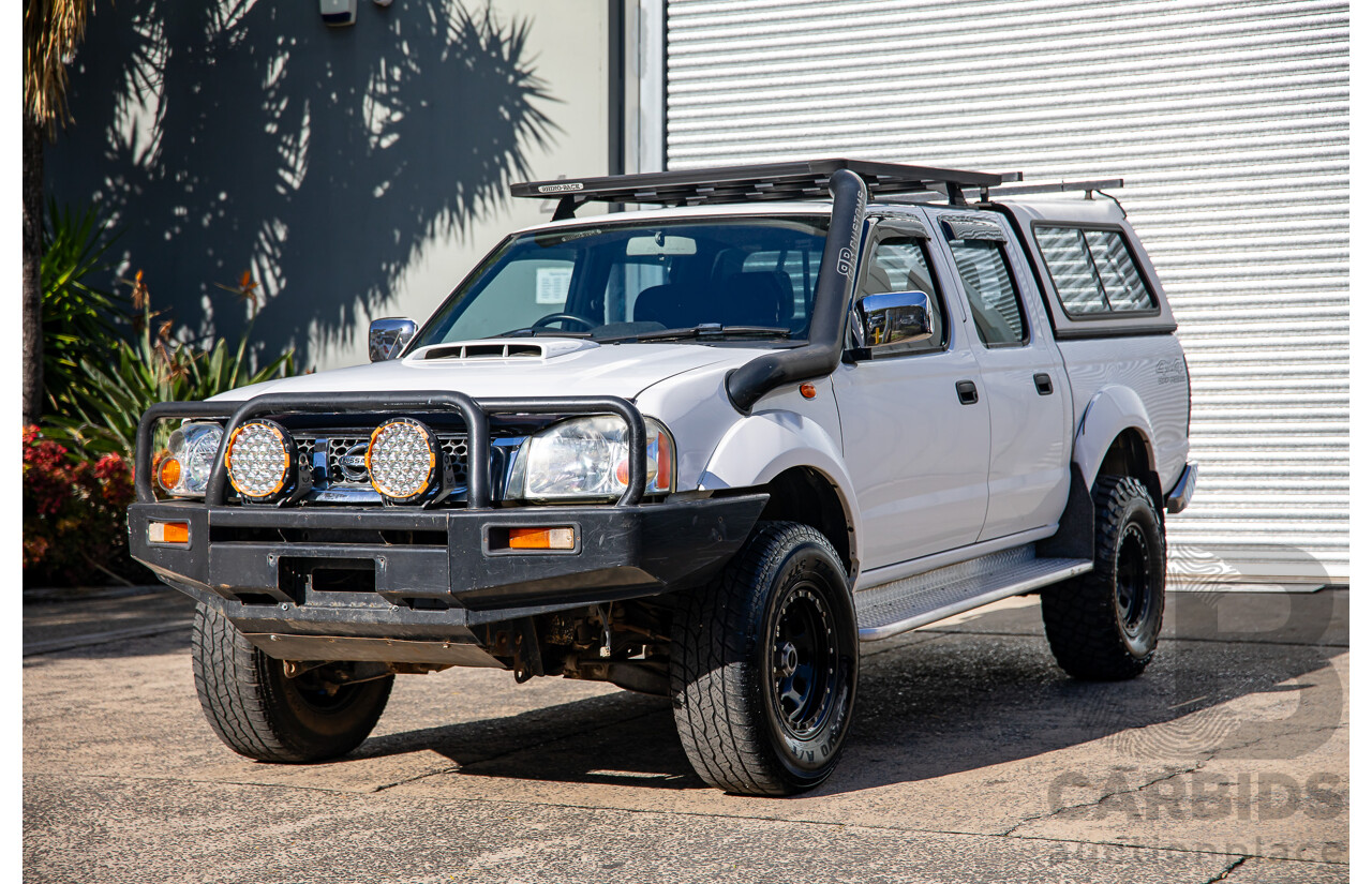 1/2014 Nissan Navara ST-R (4x4) D22 Series 5 Dual Cab P/Up Polar White Turbo Diesel 2.5L
