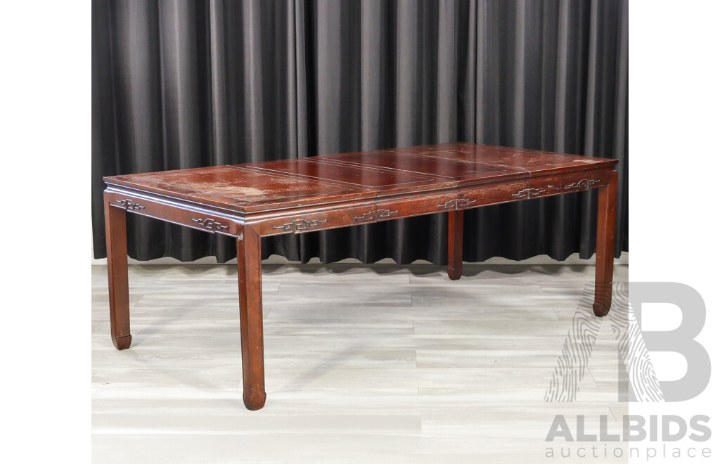 Chinese Rosewood Seven Piece Dining Suite