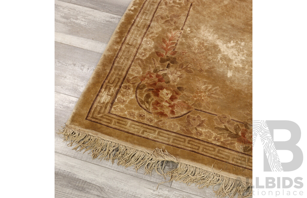 Machine Made Acrylic Rug with Chinese Textured Design