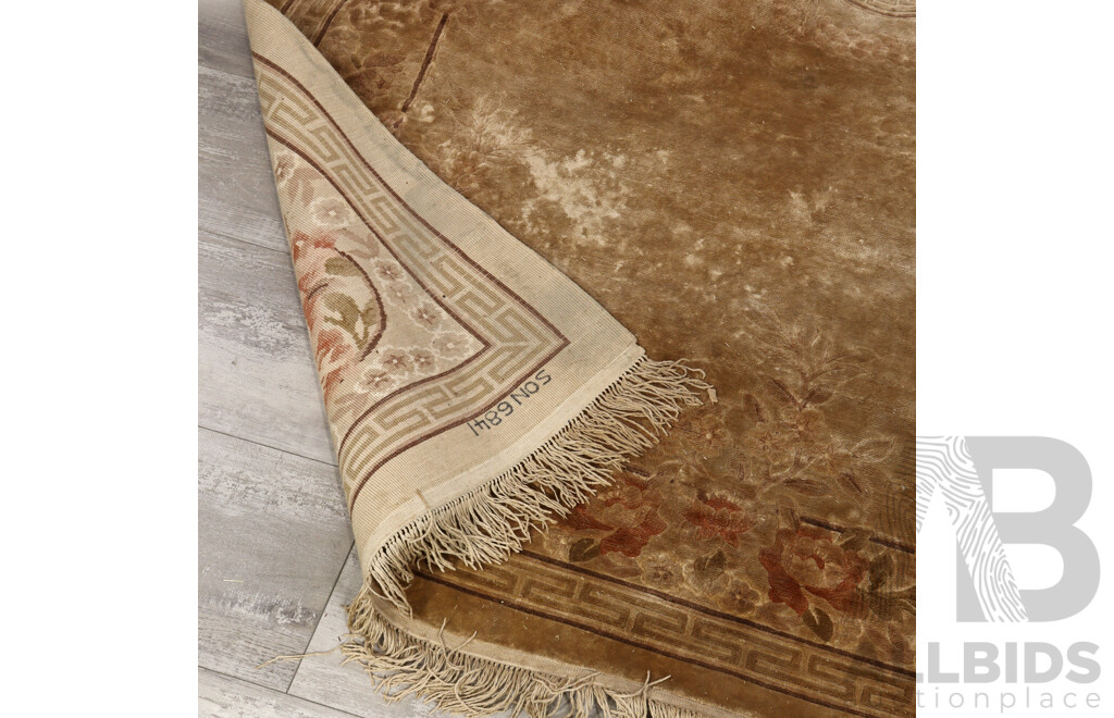 Machine Made Acrylic Rug with Chinese Textured Design