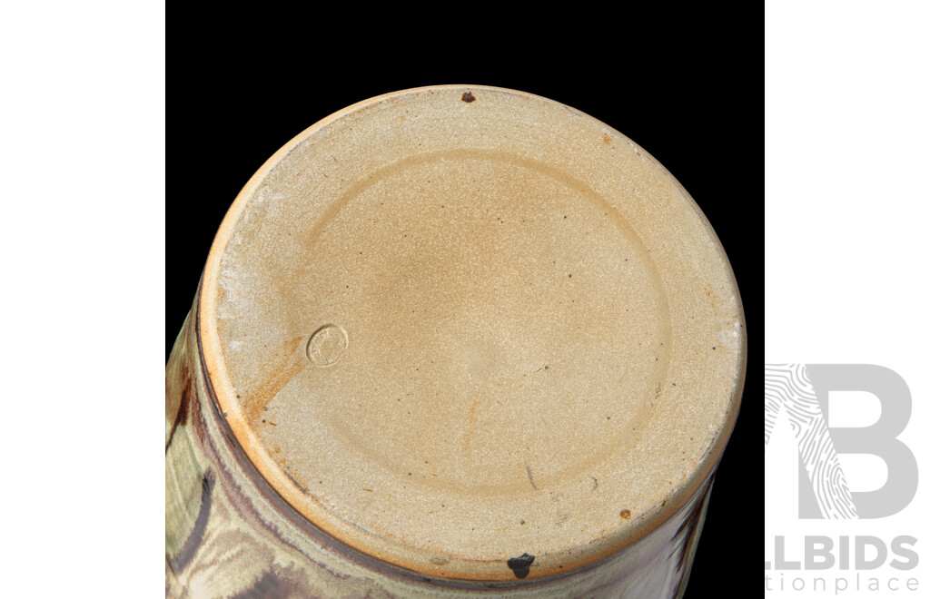 Hand Made Australian Studio Pottery Lidded Jar by Neville Wilson of Maldon Pottery Victoria