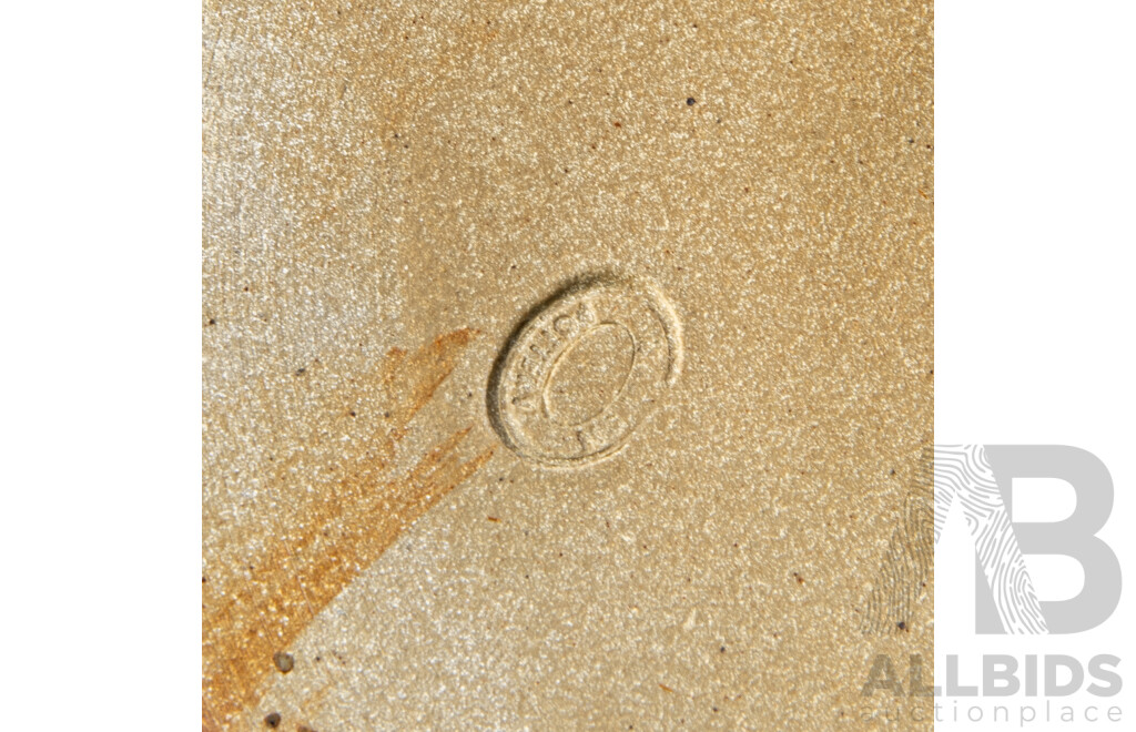 Hand Made Australian Studio Pottery Lidded Jar by Neville Wilson of Maldon Pottery Victoria