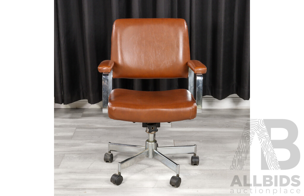 Vintage Metal Framed Desk Chair