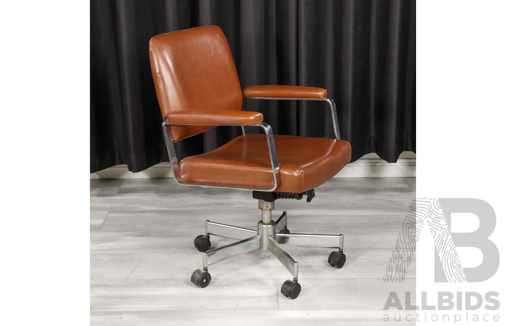 Vintage Metal Framed Desk Chair