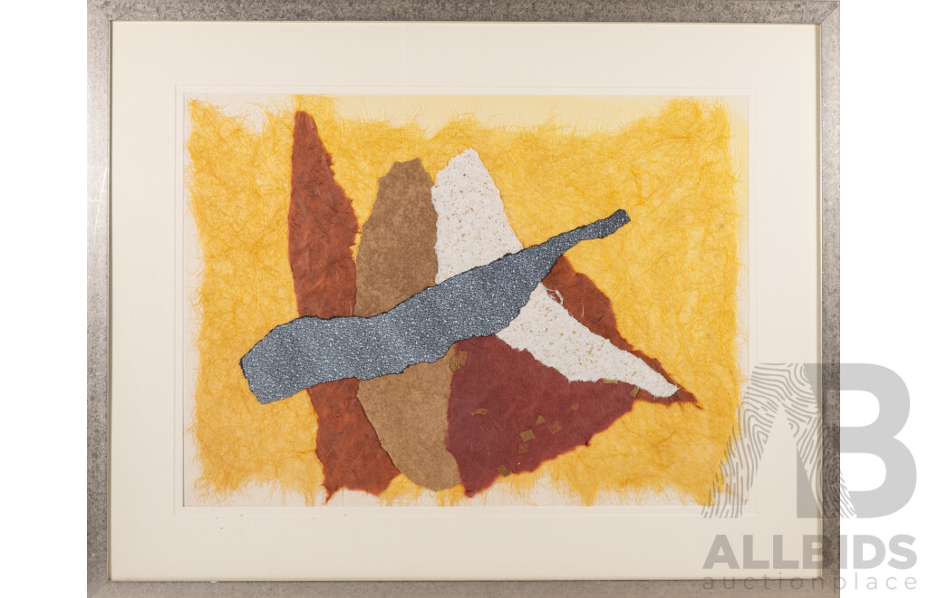 Artist Unknown, (20th Century), Country, Original Mixed Media Collage, 78 x 98 cm (frame)