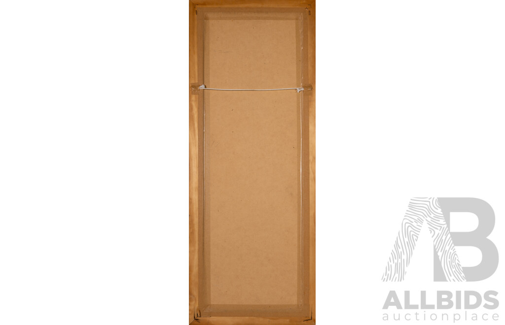 (Possibly) Janet Waring (20th Century), Odd Bird, Oil on Canvas, 99 x 39 cm (frame)