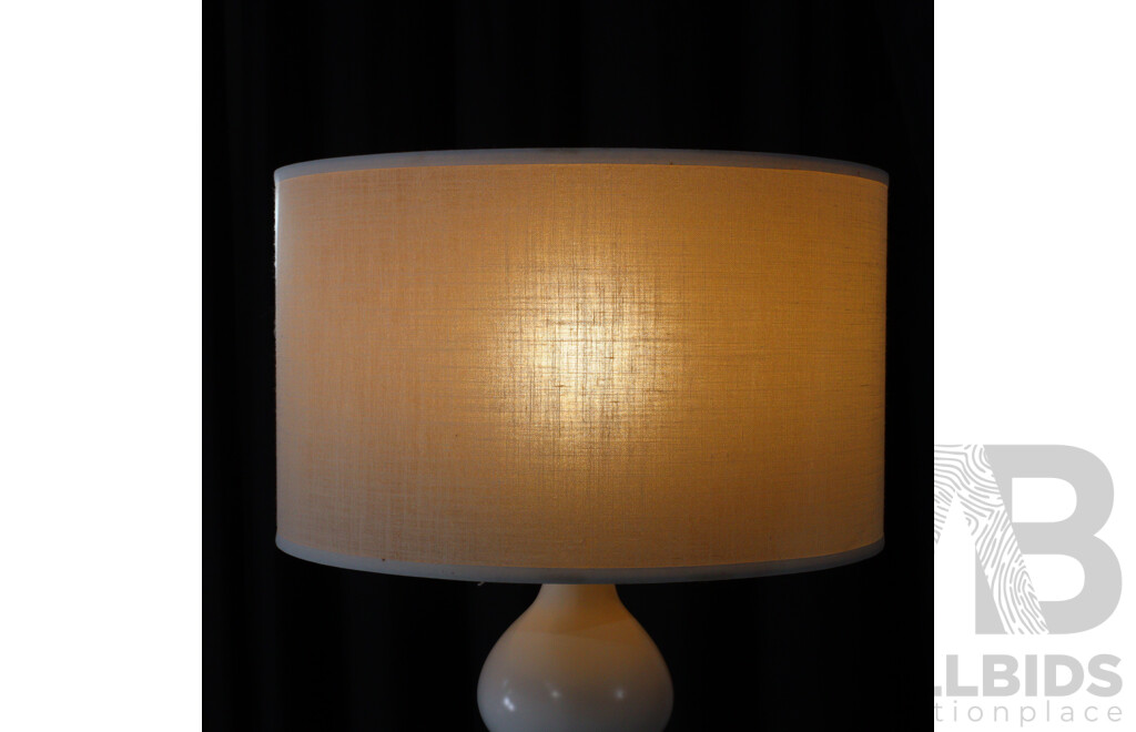 Large Glazed Ceramic Table Lamp