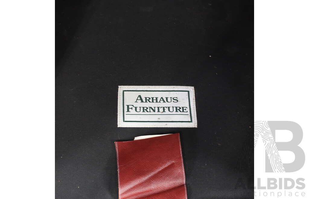 Vintage Leather Armchair with Studded Trim by Arhaus Furniture