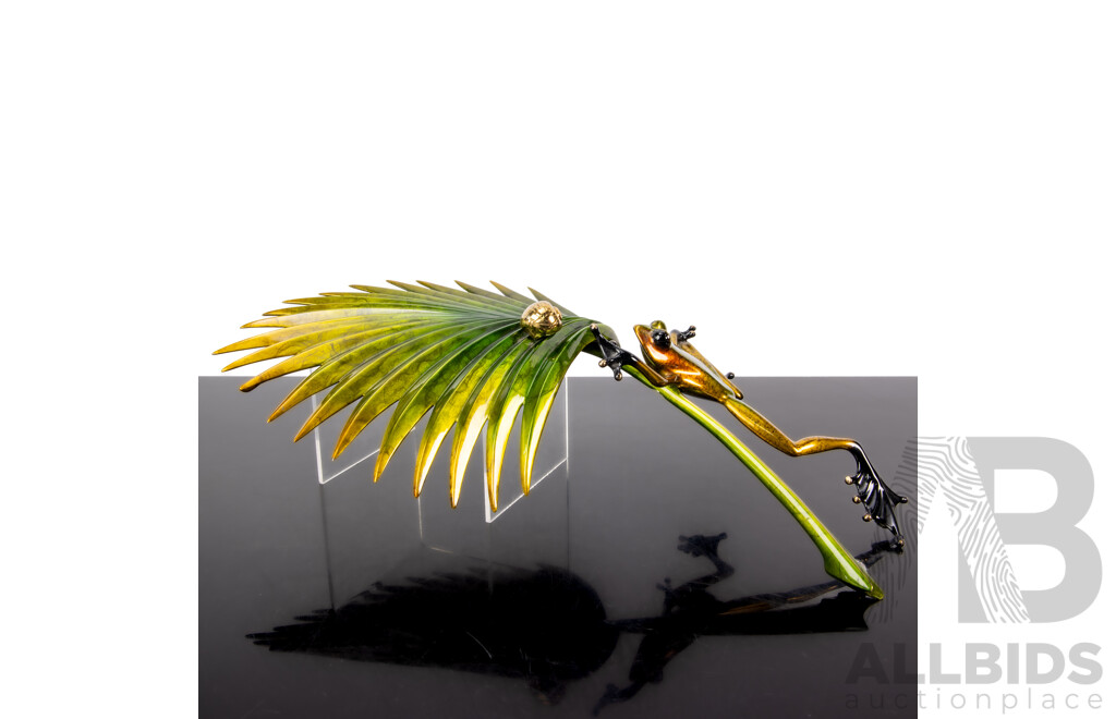 'Midas Touch' Limited Edition Bronze Sculpture by Tim 'Frogman' Cotterill, Signed to Foot