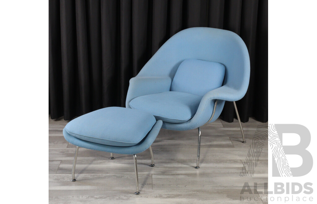 Reproduction Womb Chair and Ottoman