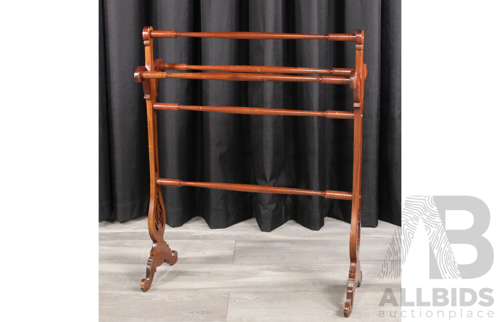 Reproduction Mahogany Towel Rail