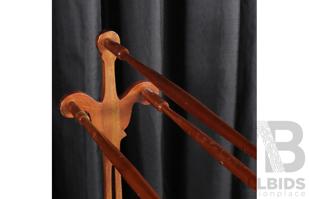 Reproduction Mahogany Towel Rail